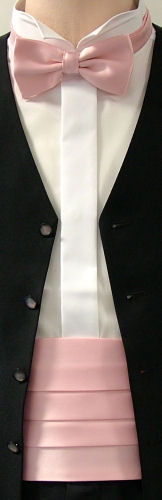 Pink Cummerbund / Bow Tie Set