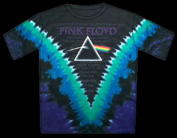 Pink Floyd Dark Side Vdye Tiedye T-Shirt