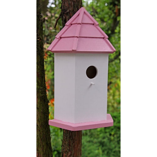 Pink Lodge Bird House