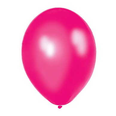 Pink metallic latex balloons pk8