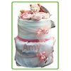 pink Personalised Nappy Cake