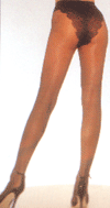French Cut Lycra Tights- Beige- One Size