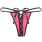 Pink Piranha Lace Up Thong