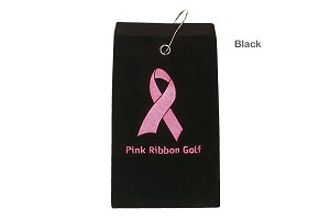 Pink Ribbon Golf Hand Towel
