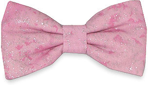 Pink Sparkle Bow Tie