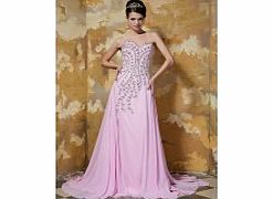 PINK Sweetheart Noble Evening Dresses (Chiffon
