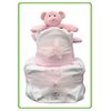 pink Two Tier Nappy Cake