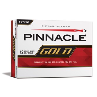 Pinnacle Gold Distance White Golf Balls (12