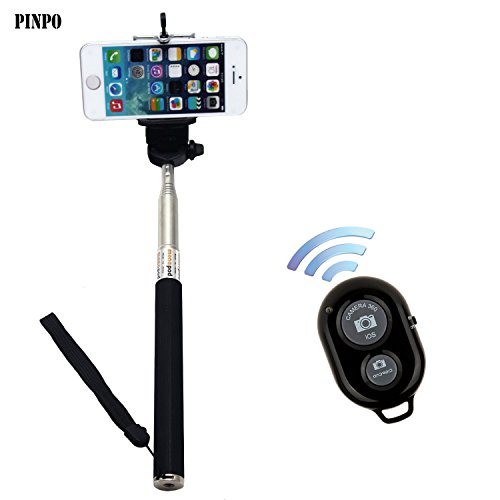 PINPO TM) Extendable Waterproof Selfportrait Photo Selfie Handheld Stick Monopod With Adajustable Phone Ho