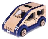 PINTOY Wooden Dolls House Family Car