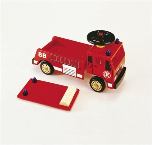 Pintoy Wooden Ride On Fire Engine