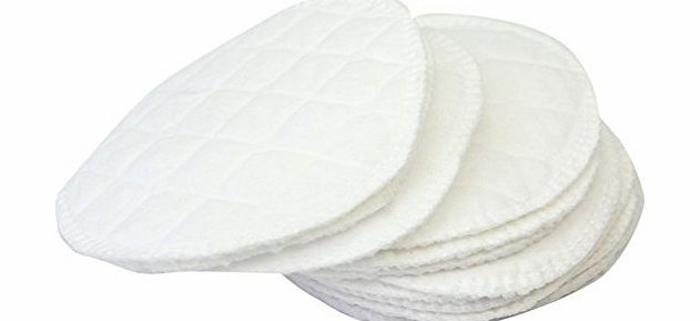 Pinzhi 12pcs New White Reusable Breastfeeding Baby Feeding Soft Nursing Pads Washable