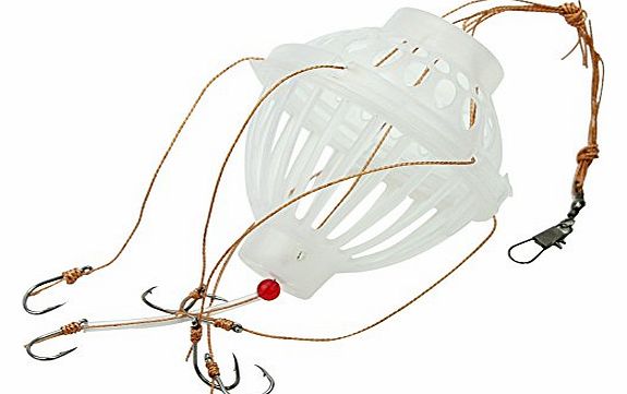 Pinzhi 2x Sharp 6 In 1 Lantern Lure Bait Cage Barbed Explosion Fishing Hook Tackle Tool