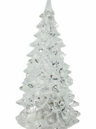 Pinzhi Icy Crystal Color Changing Christmas Tree Style LED Table Lamp Light Decoration