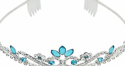 Pinzhi New Crystal Rhinestone Wedding Bridal Prom Party Headband Hair Tiara Jewelry