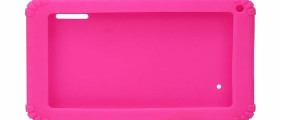 Pinzhi New Pink Soft Silicone Cover Case for Most 7 inch 7`` Android Capacitive PC Tablet