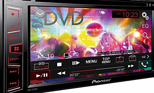 Pioneer AVH-270BT 6.2-Inch Touchscreen CD/DVD Player with Bluetooth, USB, Aux-In and Video Out