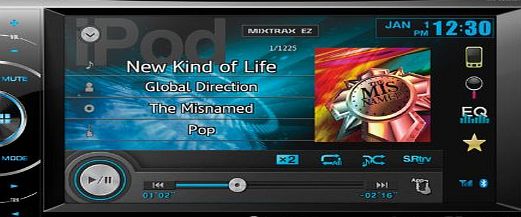 AVH-X2600BT CD/DVD Tuner with 6.1 inch Touchscreen with Bluetooth, Mixtrax EZ, USB/Aux, AppRadio Mode and MirrorLink for iPod/iPhone and Android Control