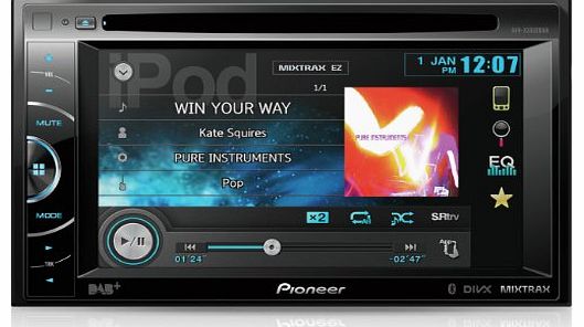 Pioneer AVH-X3500DAB CD/DVD Tuner with 6.1 inch Touchscreen