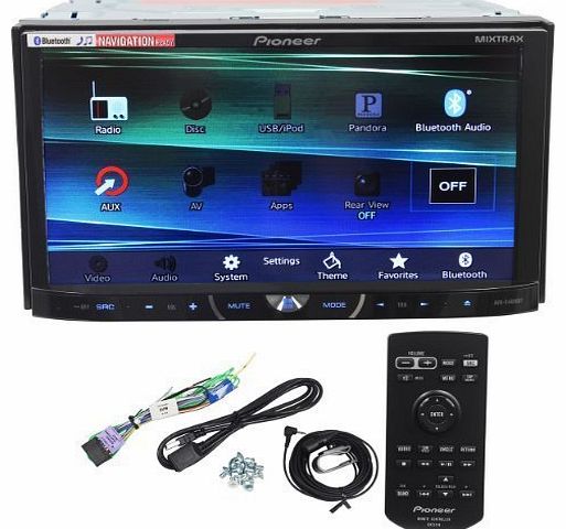 Pioneer AVH-X4600BT 7`` Double Din Car Stereo Receiver Bluetooth, Siri ``Eyes-Free``, APP Radio Mode, Pandora, iPhone/iPod/Android Compatible, USB/AUX Input and Wireless Remote Control by Pioneer