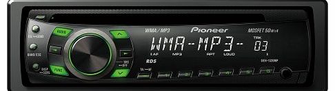 CD Tuner with Front Aux-in, RCA Pre-out and Green Button Illumination