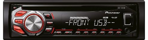 Pioneer DEH-1600UB RDS Tuner with Illuminated Front USB, Aux-In and WMA/MP3/WAV Playback