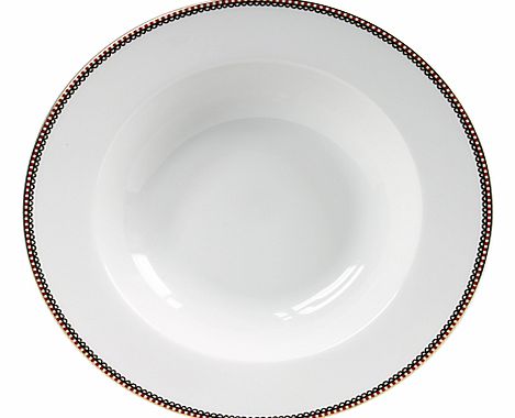 Floral Whites Pasta Plate