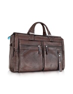 Piquadro Wind - Expandable Weekender Bag w/Front Pockets