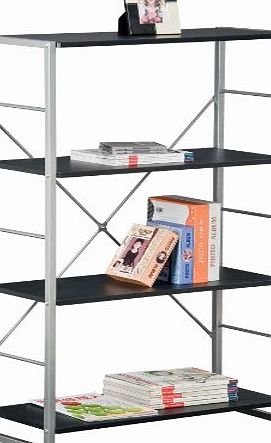 Piranha Trading Piranha PC12g Stylish 4 Shelf Graphite Black Bookcase to match our Range of Office Furniture