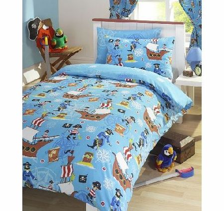 Pirate Single Duvet Cover and Pillowcase Set