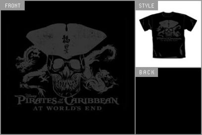 Pirates Of The Caribbean (Black Skull) T-Shirt