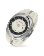 Pirelli P Zero - 3H Women` White Rubber Strap Date Watch