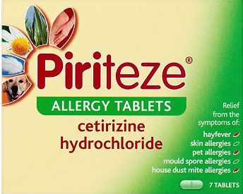Piriteze, 2041[^]10016316 Allergy Tablets - 7 Pack 10016316