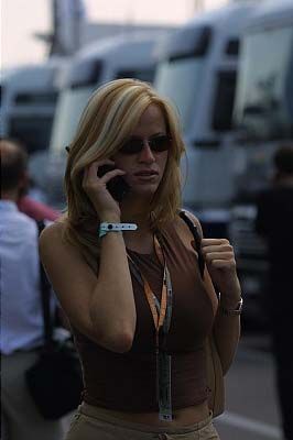 Pit Babe 2001 German Grand Prix Poster - Extra Large (70cm x 100cm)