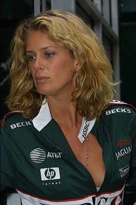 Rachel Hunter as Guest of the Jaguar Team at Monaco Poster - Medium (42cm x 30cm)