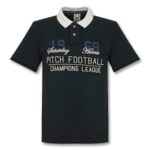 Pitch Champions League Polo Shirt - Black