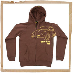 Plain Lazy Bed Bug Hoody Cocoa Brown