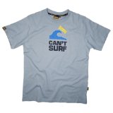 Plain Lazy Cant Surf T-shirt, Blue, Medium