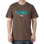 Plain Lazy Mens Carbon Footprint T-Shirt Cocoa
