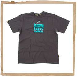 Party Animal Tee Dary Grey