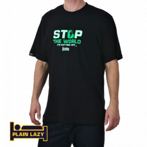 Plain Lazy T-Shirts - Plain Lazy Stop The World