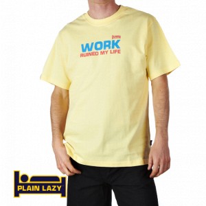Plain Lazy T-Shirts - Plain Lazy Work Ruined My