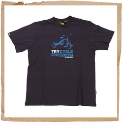 Plain Lazy Try Cycle Tee Navy