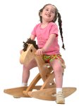 3401: Wooden Rocking Horse