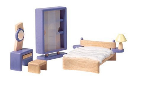 Plan Toys 7444: Bedroom (Wooden Dollhouse Furniture)