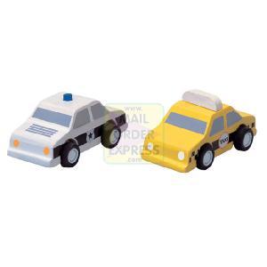 Plan Toys City Taxi and Police Car