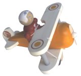 Plan Toys Plan City 60302: Classic Plane & Pilot