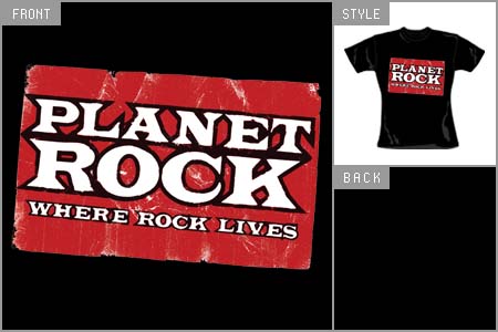 Planet Rock (Logo) Girls T-shirt cid_7302SKBP