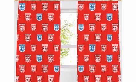 England FA Crest Curtains 72 inch - Red ENGCUR062B