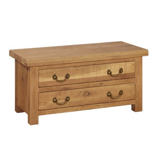 Plank Oak Coffee Table with Drawers 720.072